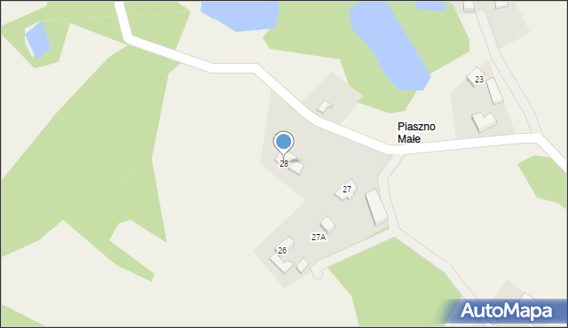 Piaszno, Piaszno, 28, mapa Piaszno