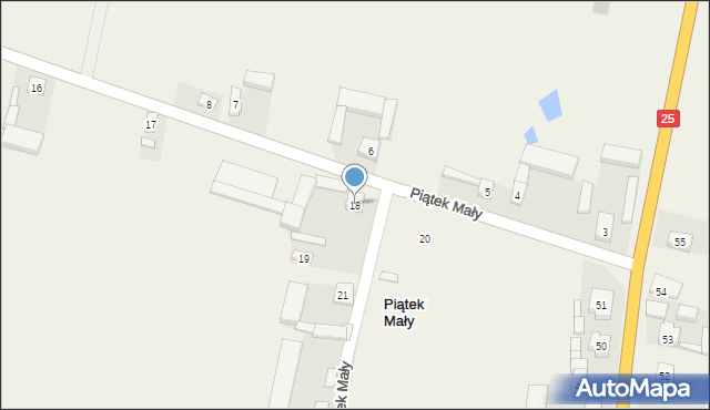 Piątek Mały, Piątek Mały, 18, mapa Piątek Mały