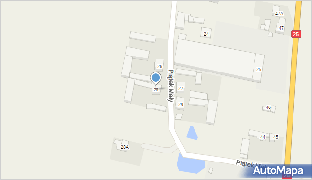 Piątek Mały, Piątek Mały, 28, mapa Piątek Mały