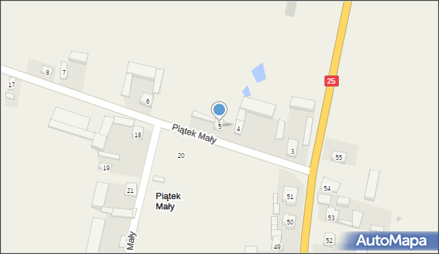 Piątek Mały, Piątek Mały, 5, mapa Piątek Mały