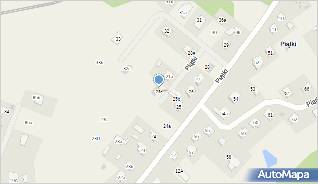 Piątki, Piątki, 25c, mapa Piątki
