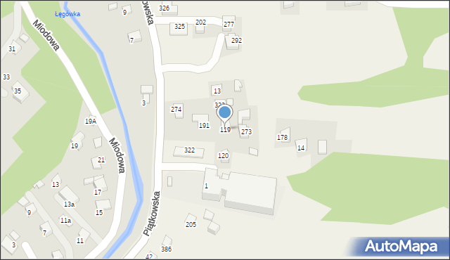 Piątkowa, Piątkowa, 119, mapa Piątkowa