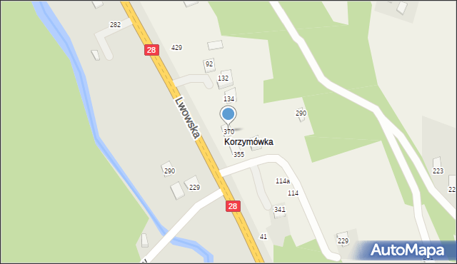 Piątkowa, Piątkowa, 370, mapa Piątkowa