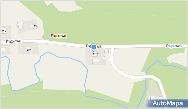 Piątkowa, Piątkowa, 41, mapa Piątkowa