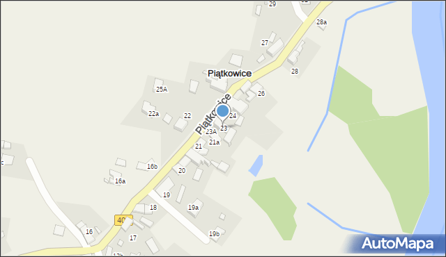 Piątkowice, Piątkowice, 23, mapa Piątkowice