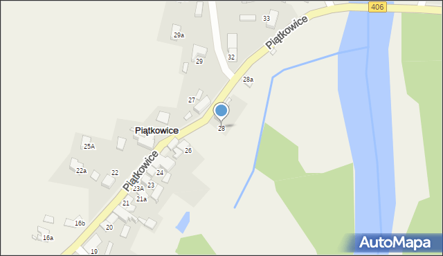 Piątkowice, Piątkowice, 28, mapa Piątkowice