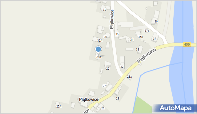 Piątkowice, Piątkowice, 29a, mapa Piątkowice