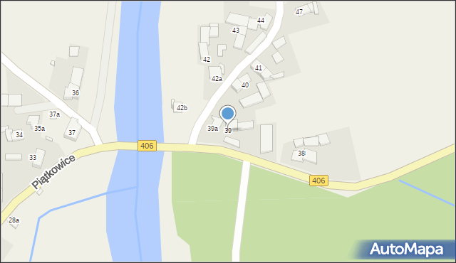 Piątkowice, Piątkowice, 39, mapa Piątkowice