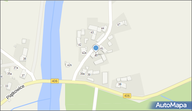 Piątkowice, Piątkowice, 40, mapa Piątkowice