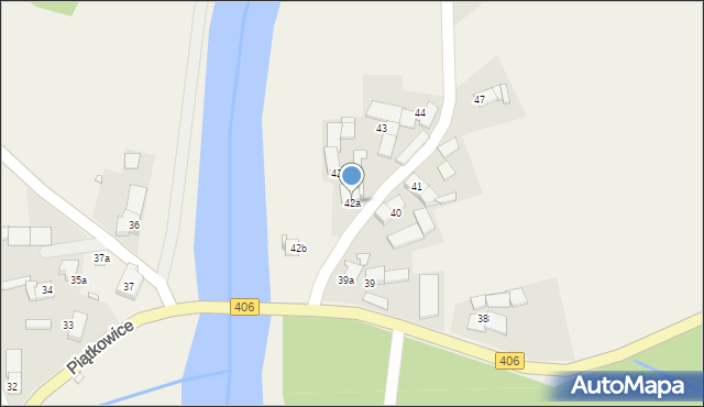 Piątkowice, Piątkowice, 42a, mapa Piątkowice