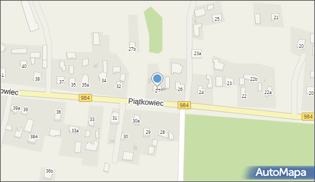 Piątkowiec, Piątkowiec, 27, mapa Piątkowiec