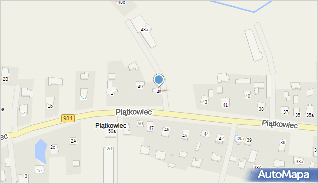 Piątkowiec, Piątkowiec, 48, mapa Piątkowiec