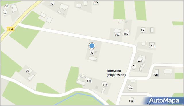 Piątkowiec, Piątkowiec, 54, mapa Piątkowiec