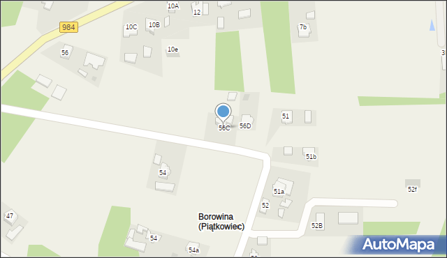 Piątkowiec, Piątkowiec, 56C, mapa Piątkowiec