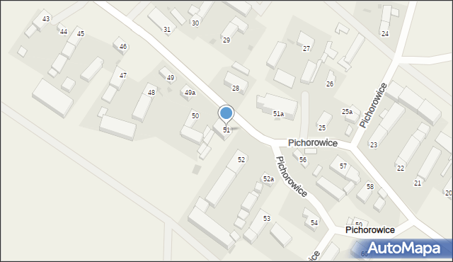 Pichorowice, Pichorowice, 51, mapa Pichorowice