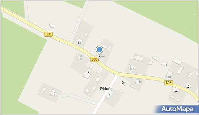 Piduń, Piduń, 5, mapa Piduń