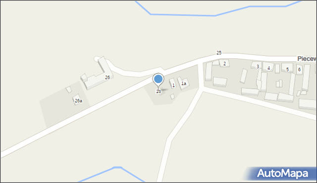 Piecewo, Piecewo, 1b, mapa Piecewo