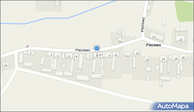 Piecewo, Piecewo, 8, mapa Piecewo