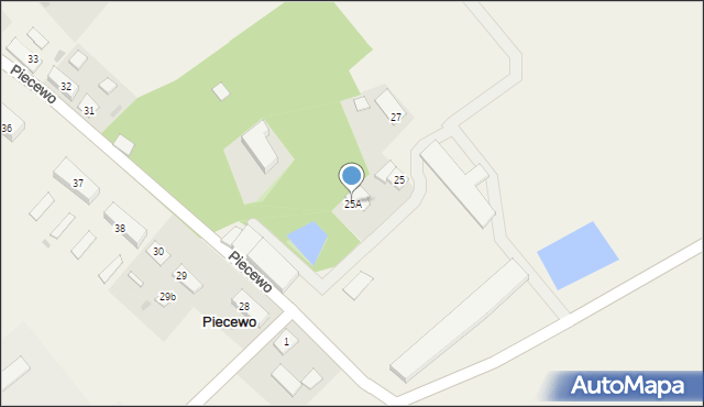 Piecewo, Piecewo, 25A, mapa Piecewo