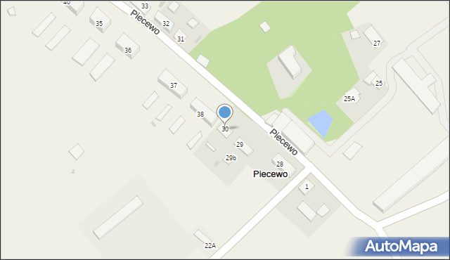 Piecewo, Piecewo, 30, mapa Piecewo