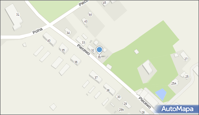 Piecewo, Piecewo, 31, mapa Piecewo