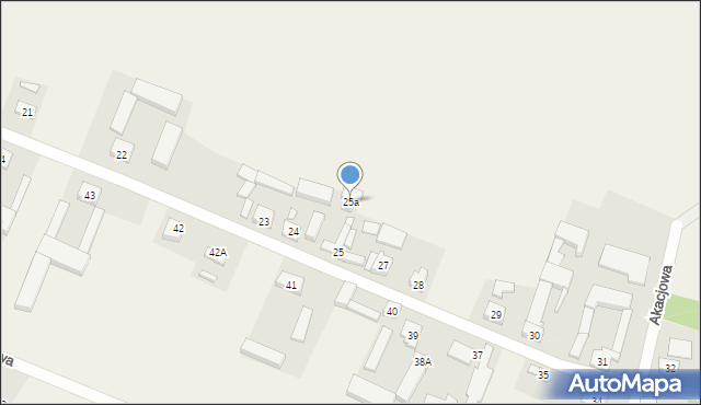 Piechanin, Piechanin, 25a, mapa Piechanin