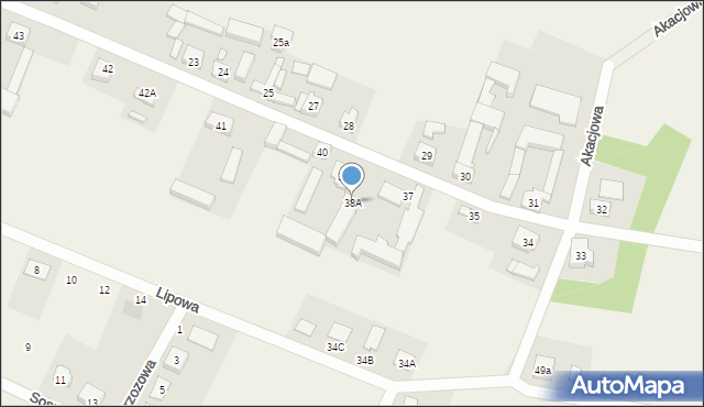 Piechanin, Piechanin, 38A, mapa Piechanin