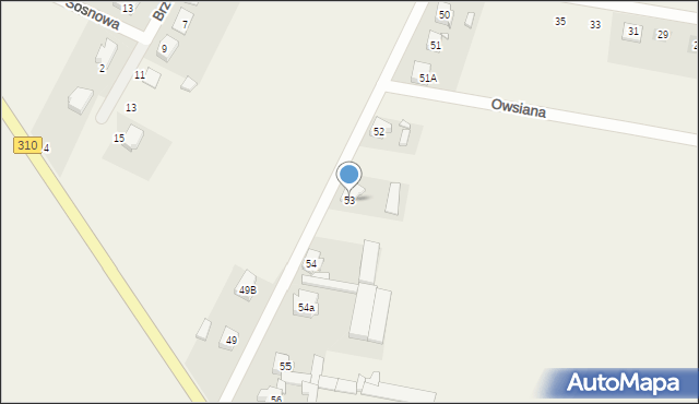 Piechanin, Piechanin, 53, mapa Piechanin