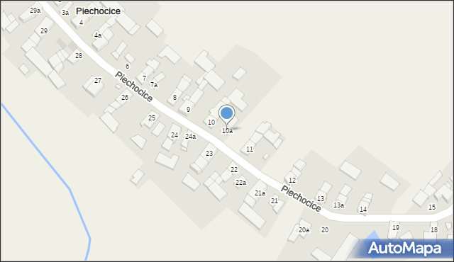 Piechocice, Piechocice, 10a, mapa Piechocice