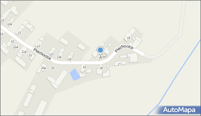 Piechocice, Piechocice, 15, mapa Piechocice