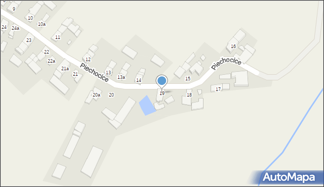 Piechocice, Piechocice, 19, mapa Piechocice