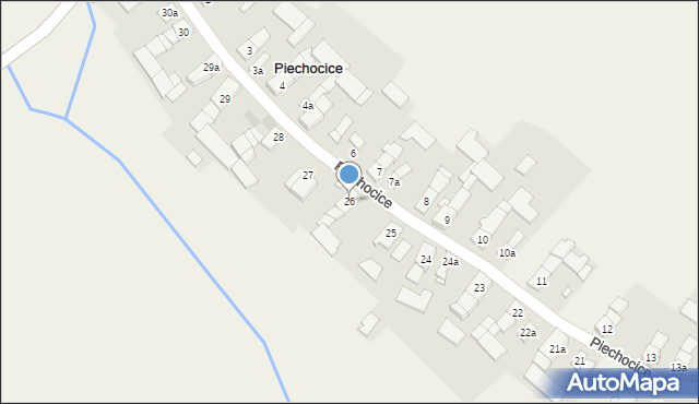 Piechocice, Piechocice, 26, mapa Piechocice