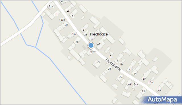 Piechocice, Piechocice, 28, mapa Piechocice
