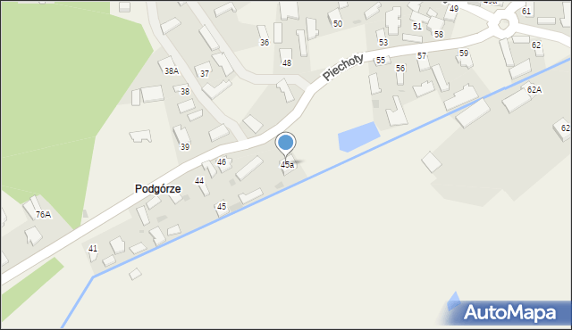 Piechoty, Piechoty, 45a, mapa Piechoty