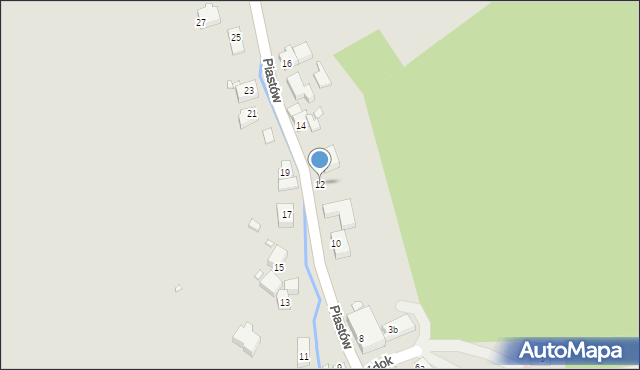 Piechowice, Piastów, 12, mapa Piechowice