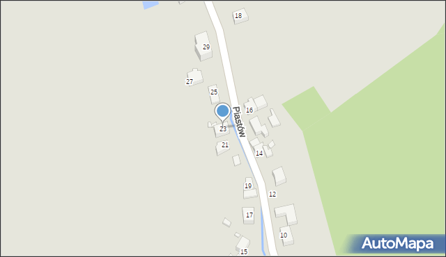 Piechowice, Piastów, 23, mapa Piechowice