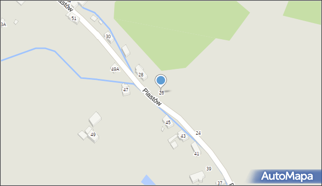 Piechowice, Piastów, 26, mapa Piechowice