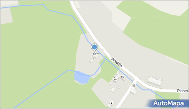Piechowice, Piastów, 63, mapa Piechowice