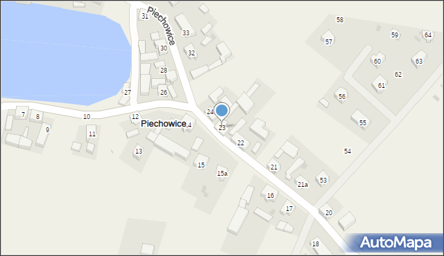 Piechowice, Piechowice, 23, mapa Piechowice