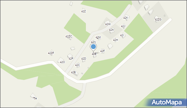 Piechowice, Piechowice, 42E, mapa Piechowice