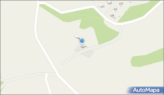 Piechowice, Piechowice, 74A, mapa Piechowice