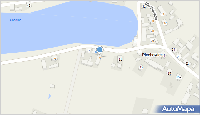 Piechowice, Piechowice, 9, mapa Piechowice