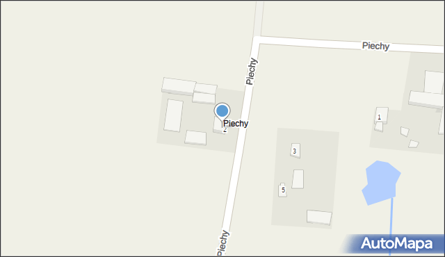 Piechy, Piechy, 4, mapa Piechy