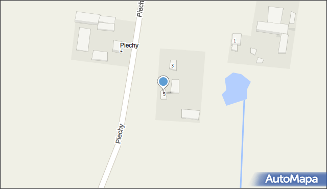 Piechy, Piechy, 5, mapa Piechy