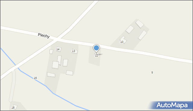 Piechy, Piechy, 12, mapa Piechy