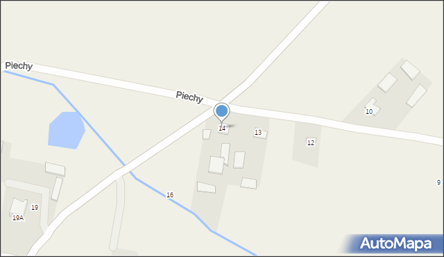 Piechy, Piechy, 14, mapa Piechy