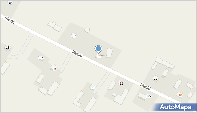 Piecki, Piecki, 14, mapa Piecki