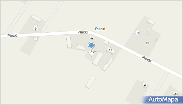 Piecki, Piecki, 21a, mapa Piecki