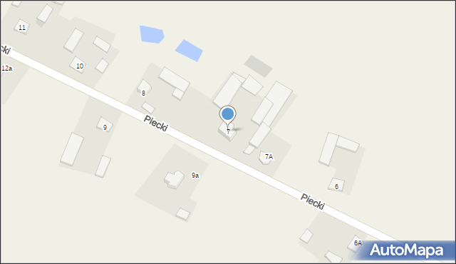 Piecki, Piecki, 7, mapa Piecki