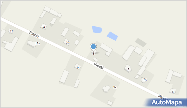 Piecki, Piecki, 8, mapa Piecki